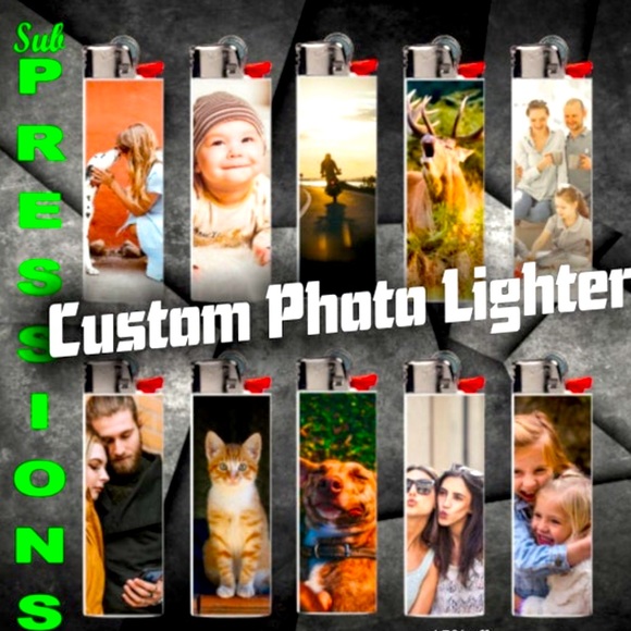 Custom Photo Lighters Wraps- 6 Pack Photos Upload photos -Lighter not Included - Picture 2 of 13